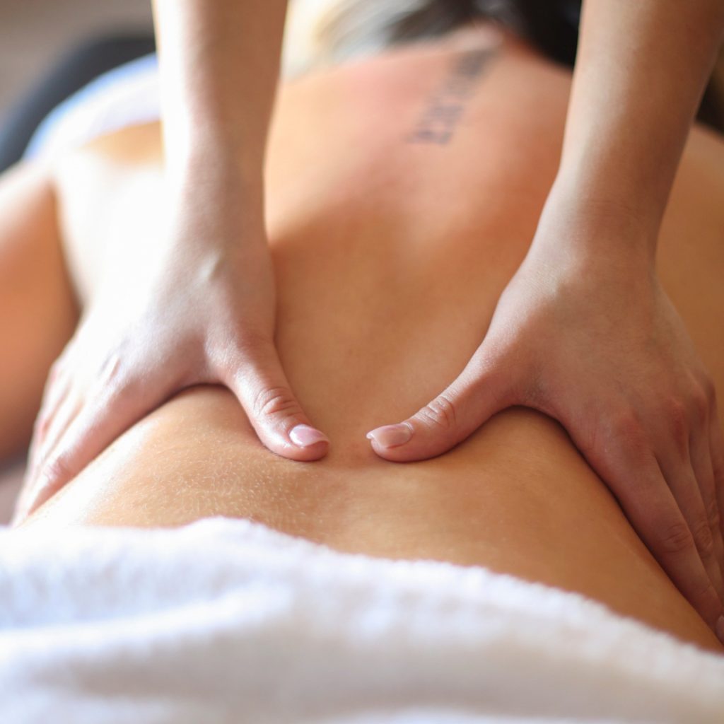 Massage du dos détendant